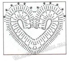 Вязаное сердце крючком-16