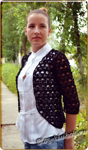 Женский жакет крючком