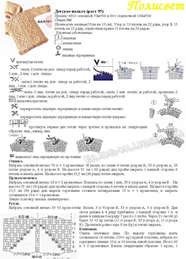 Детское пальто описание