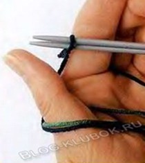 Крестообразный набор петель спицами-2