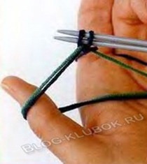 Крестообразный набор петель спицами-5